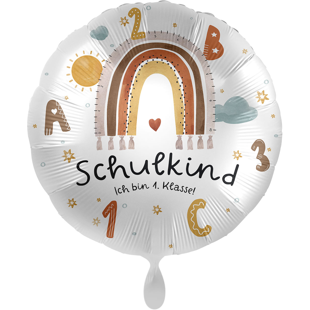 Folienballon - Schulkind Boho Rainbow