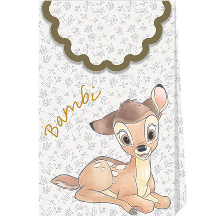 6 Bambi Party Bags 