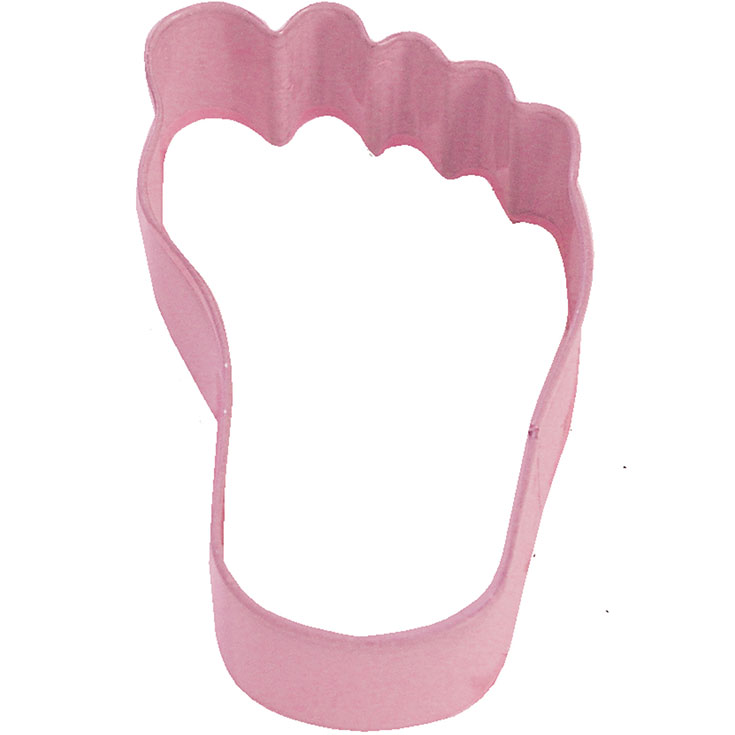 Pink Baby's Foot Cookie Cutter