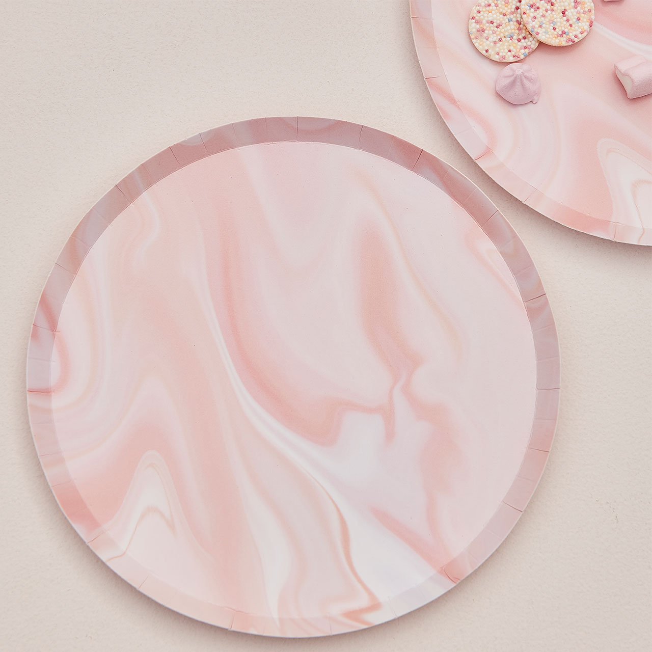 Plates - Pink Marble