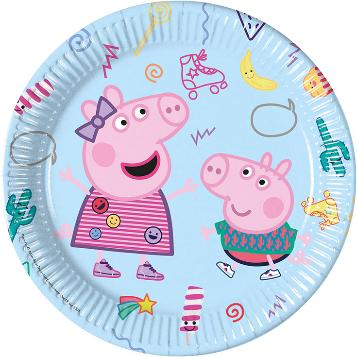 8 Peppa Pig Plates