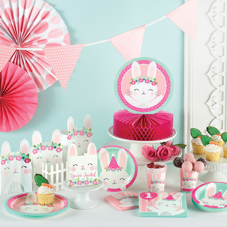 Pink Bunny Table Centerpiece
