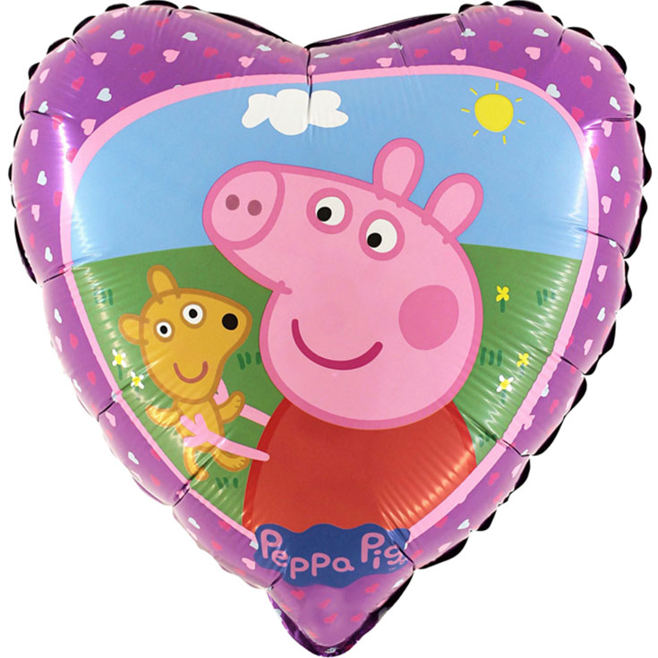 Peppa Pig & Teddy Foil Balloon