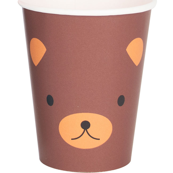 8 Mini Forest Animal Cups