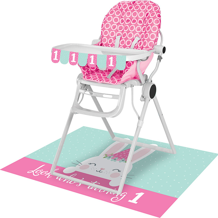 Pink Bunny Highchair Kit