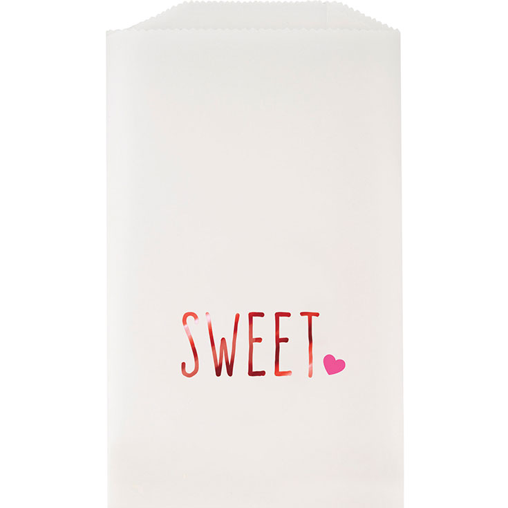 8 "Sweet" Glassine Treat Bags