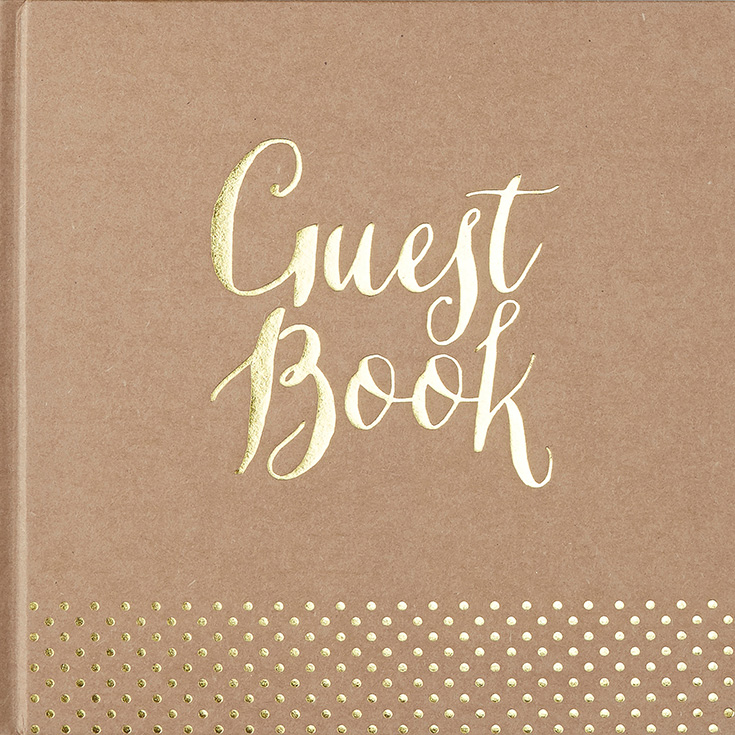  Guest Book - Gold Foiled