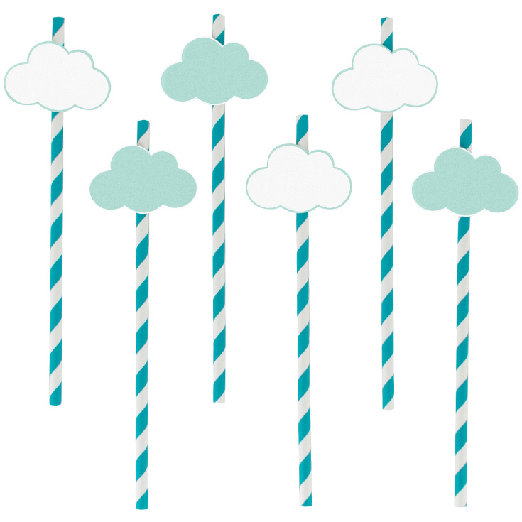 12 Clouds Drinking Straws