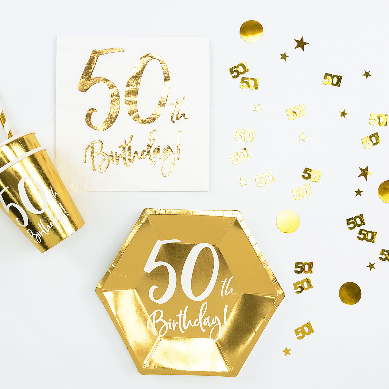 Confetti - Gold "50"