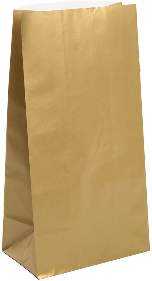 10 Gold Party Bags
