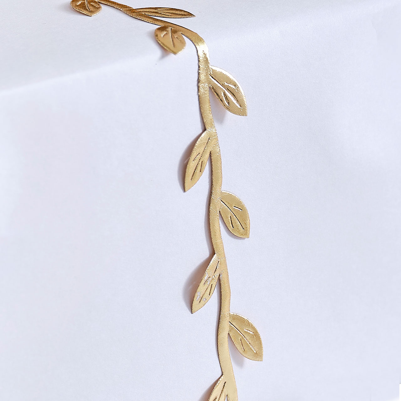 Ribbon - Christmas Gold Leaf