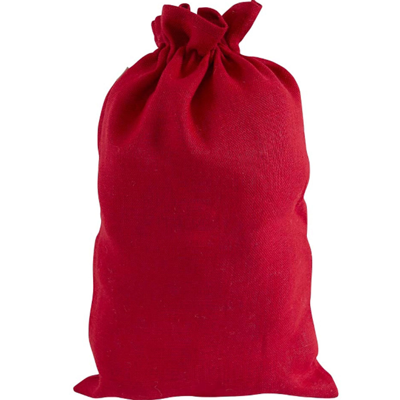 Jute Sack - Red with Sequin Stars (XL)