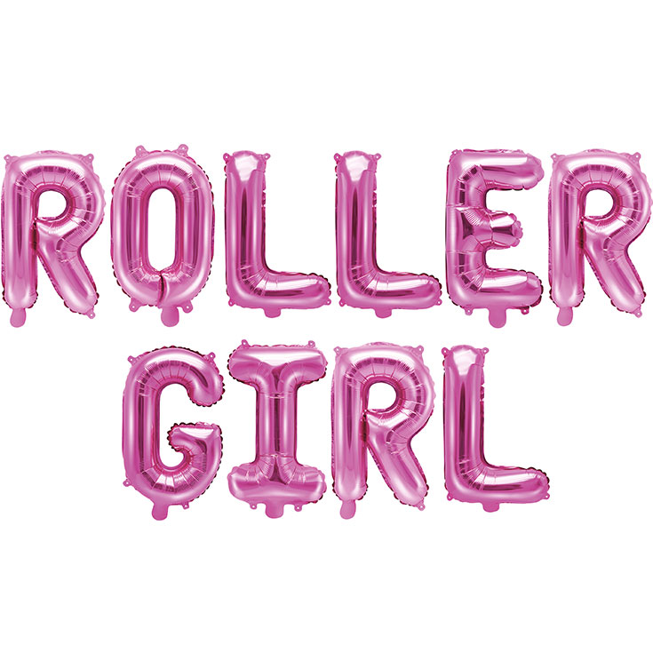  Ballongirlande - Pink Roller Girl 