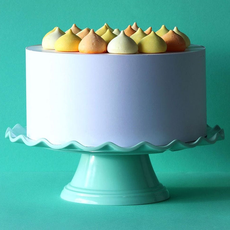 Mint Wave Cake Stand - 27.5cm