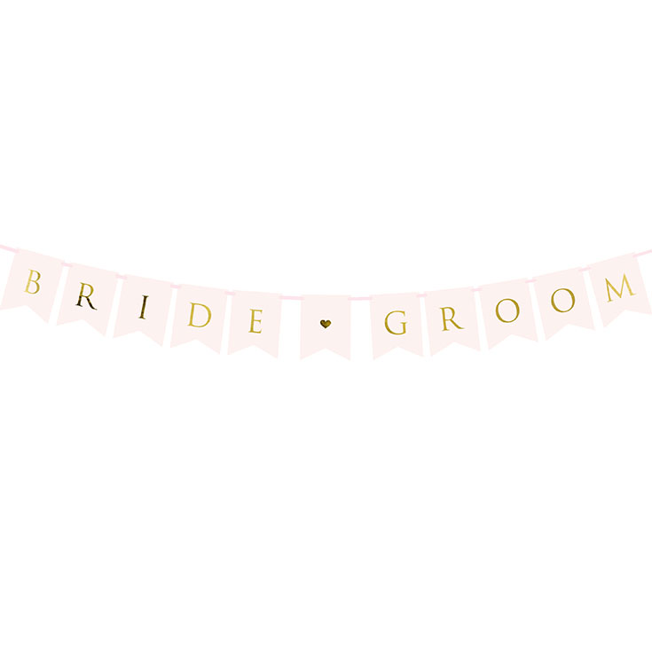 Bride & Groom Letter Banner