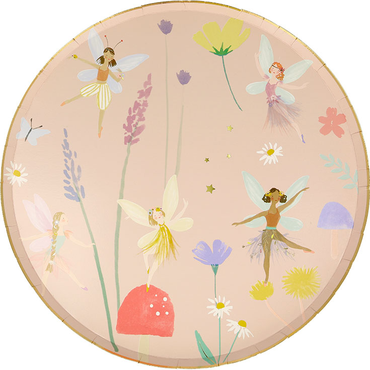 8 Fairy Tea Party Plates