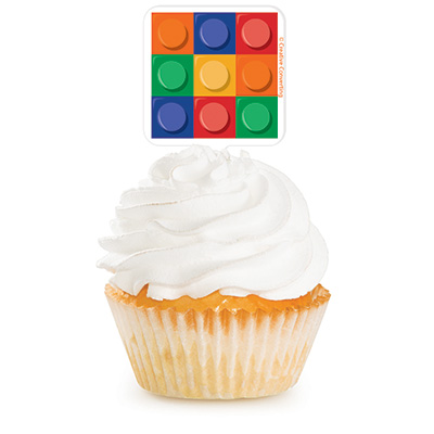 Cupcake Topper - Block Party 