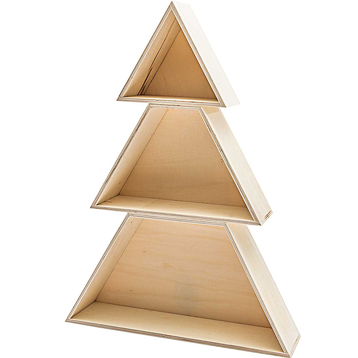 Wooden Box Set - Christmas Tree 
