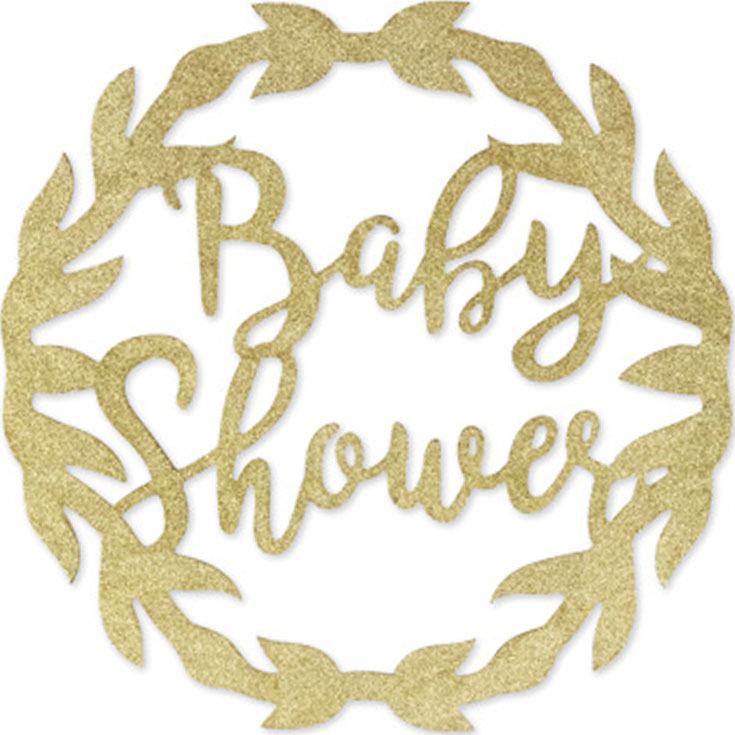 XL Gold Baby Shower Decoration