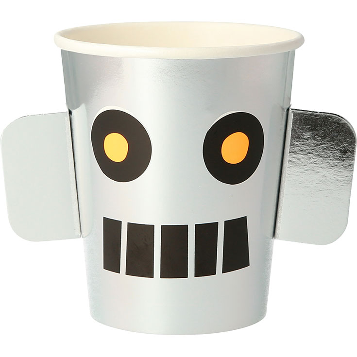 8 Robot Cups