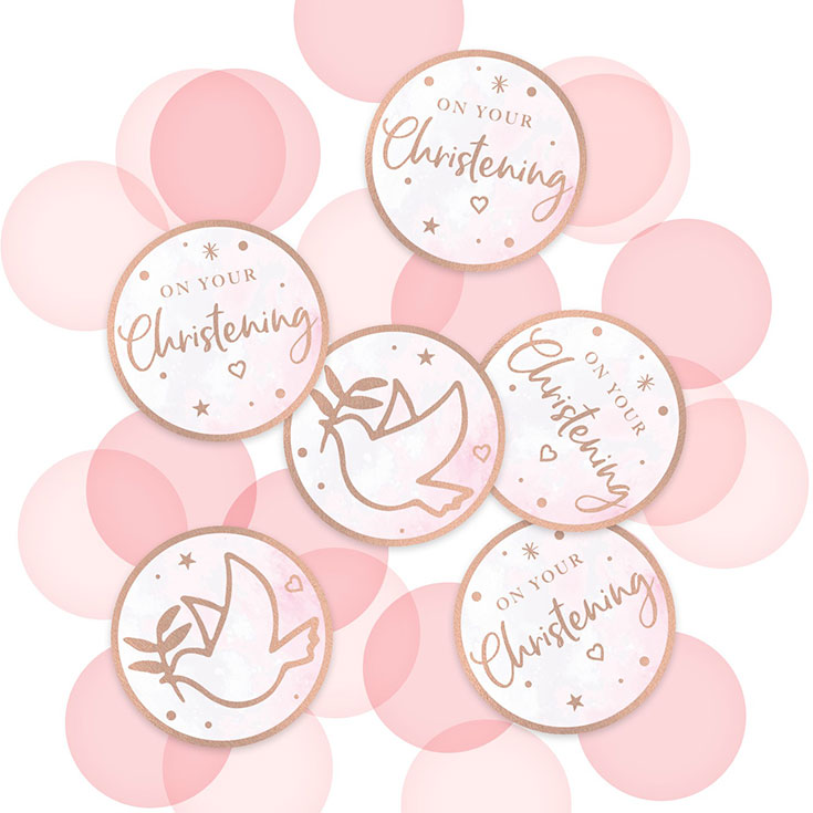 Pink Christening Confetti