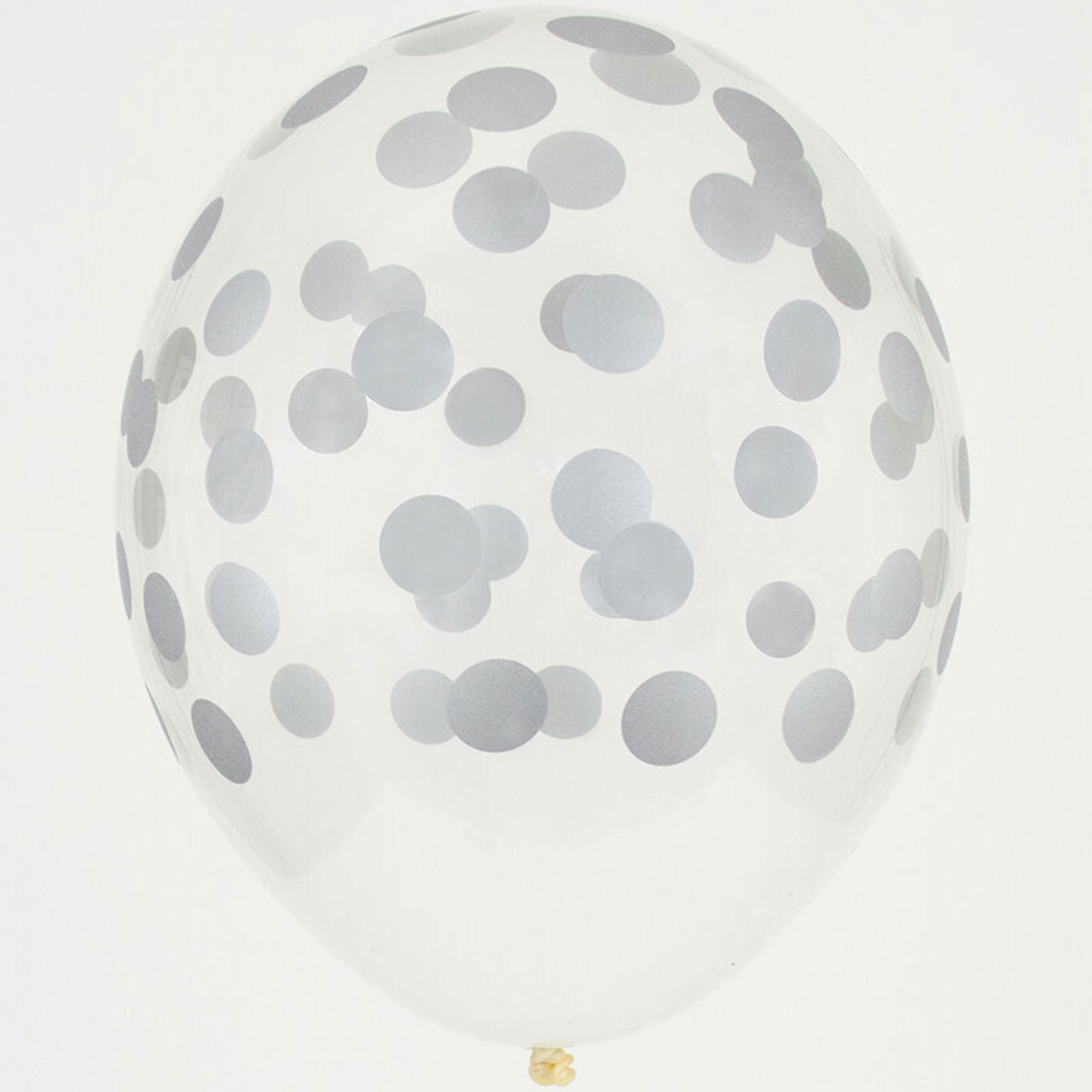 Luftballons - Silber Punkte 