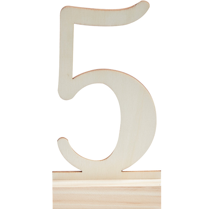 Wooden Table Numbers 1-12