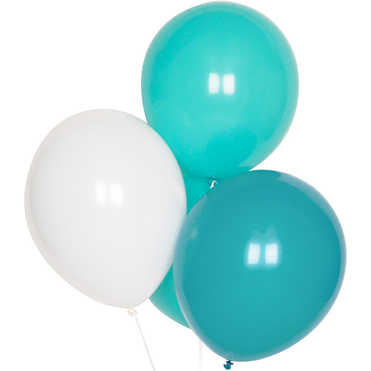 10 Aqua Mix Balloons