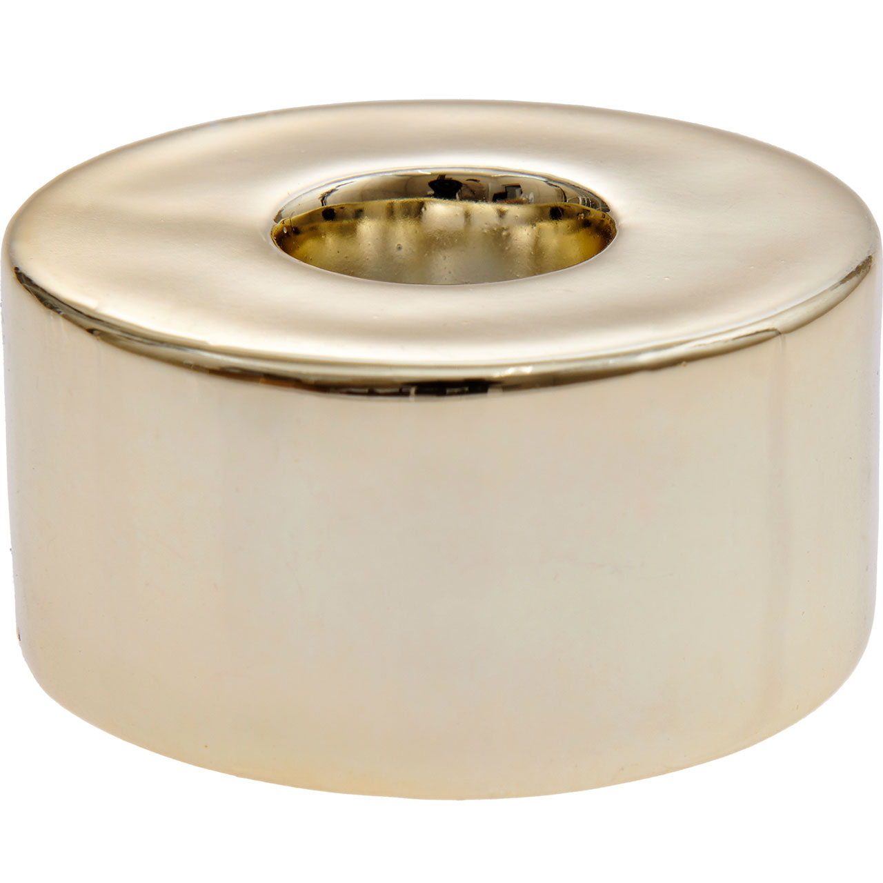 Candle Holder - Gold Ceramic
