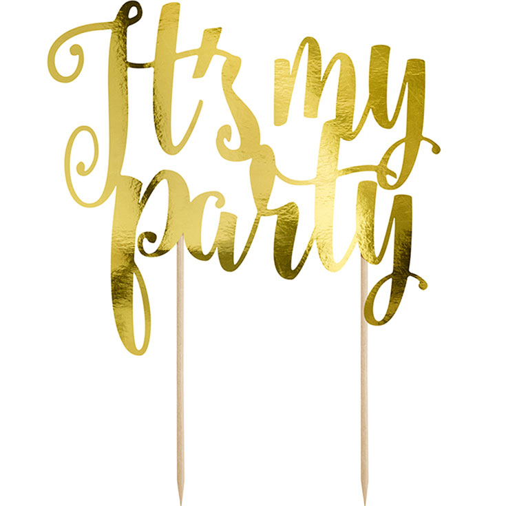 "It's My Party" Cake Topper