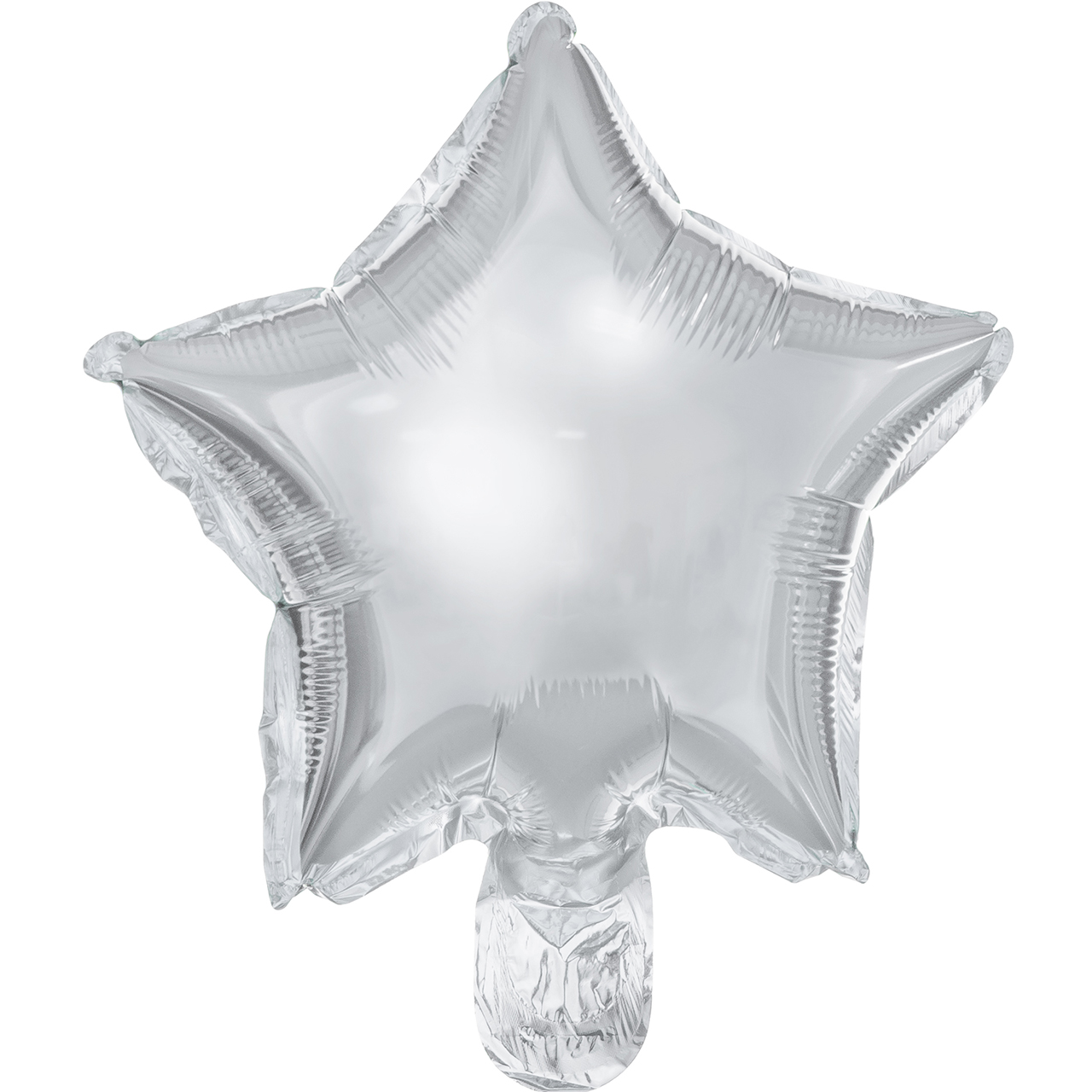 3 Folienballons Silberner Stern - Medium