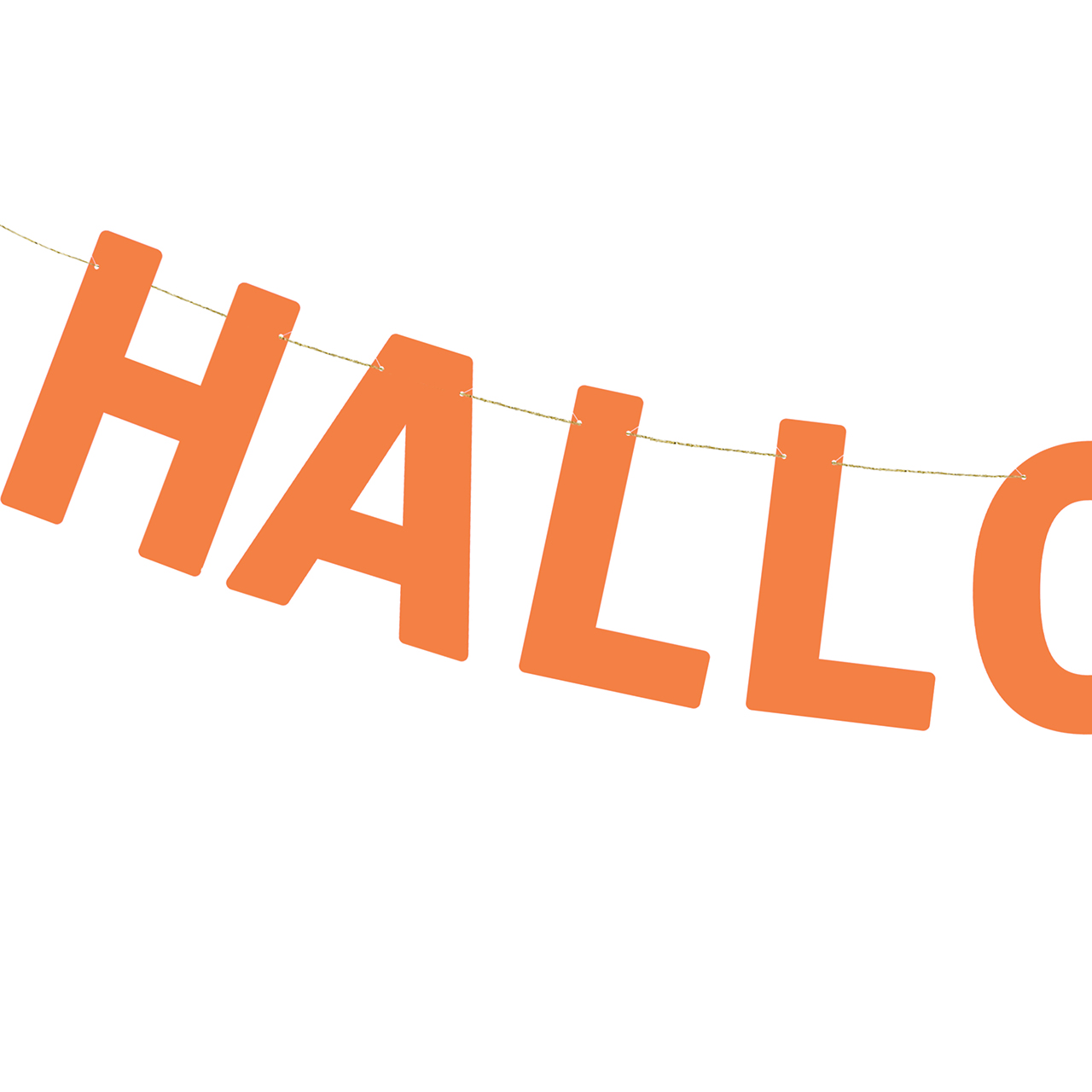 Buchstabenkette - Orange Halloween