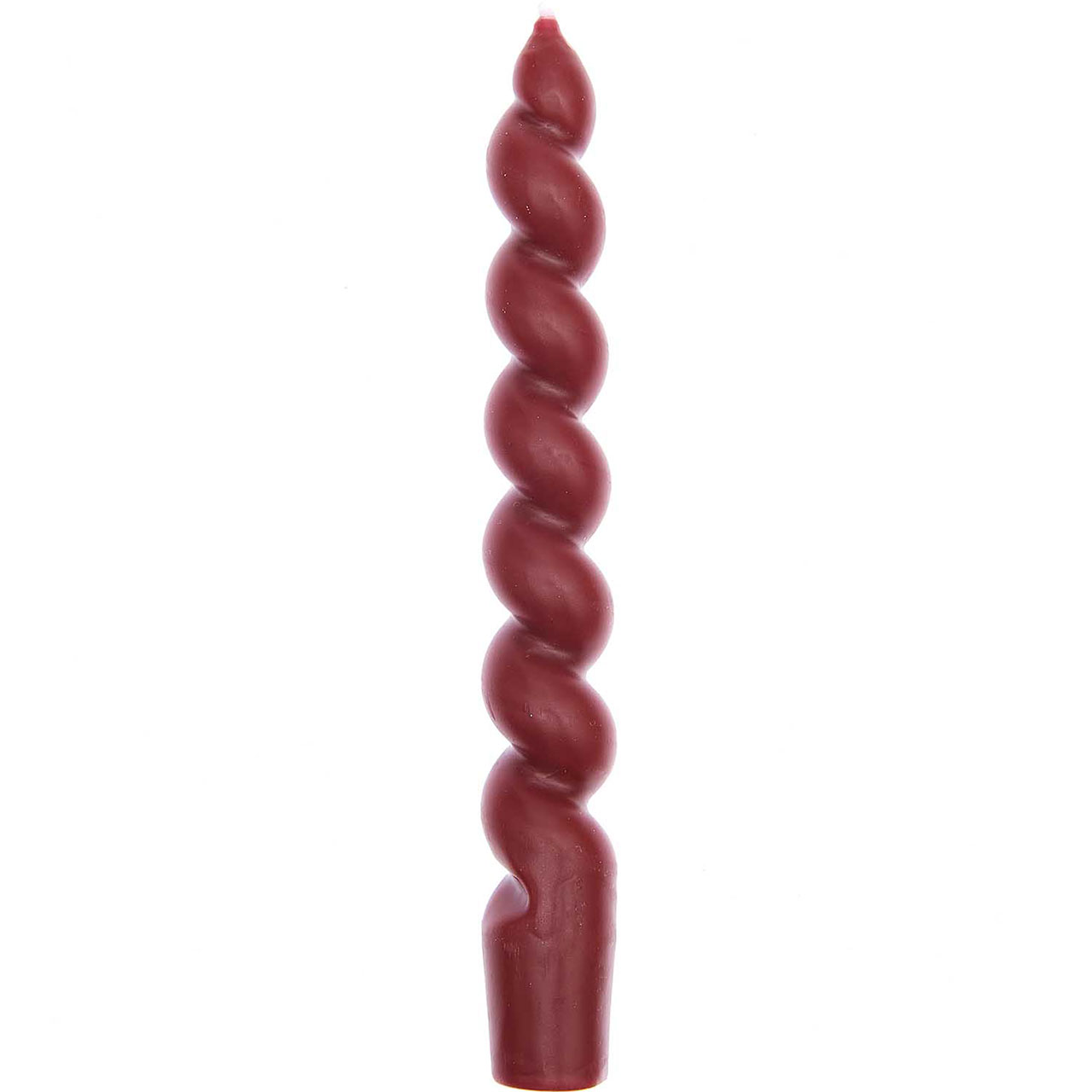 Dekorative Kerze - Spirale Burgunderrot 18,5cm