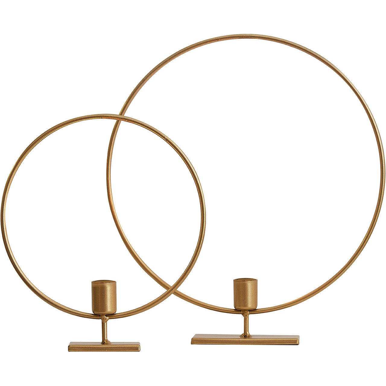 Candle Holders - Circular Gold