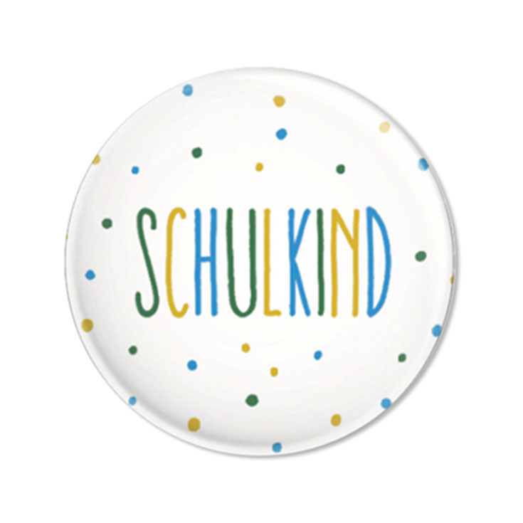 Blue Confetti "Schulkind" Badge