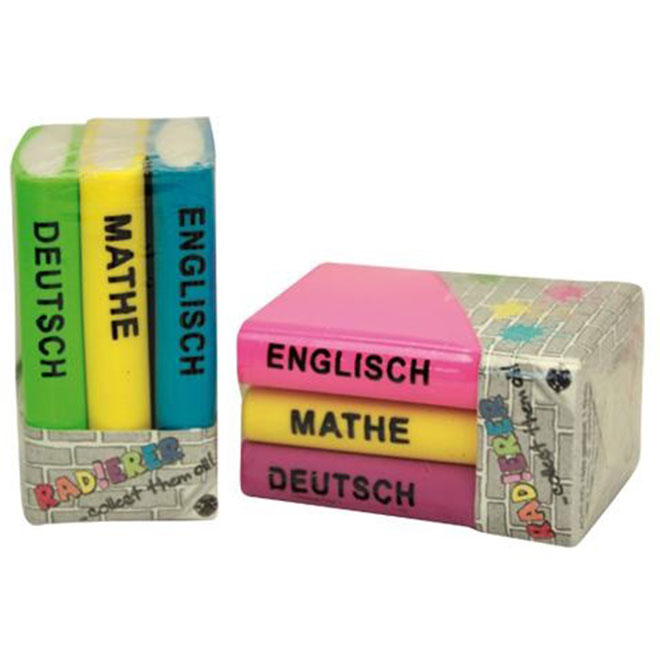 Set of Books Eraser 