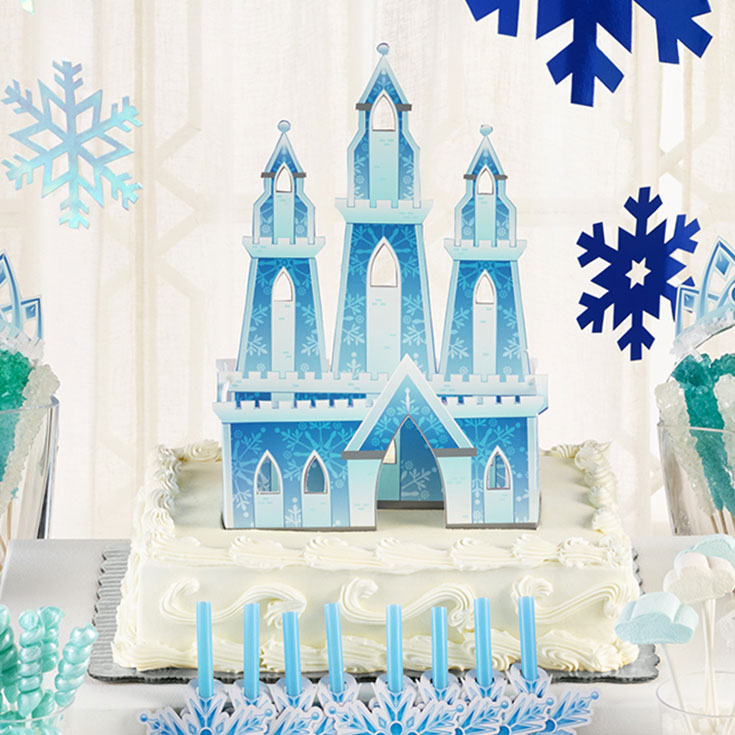 Snow Princess Castle Table Centerpiece