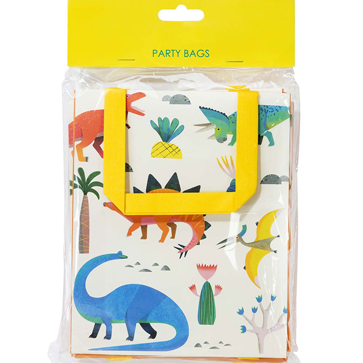 8 Party Dino Bags