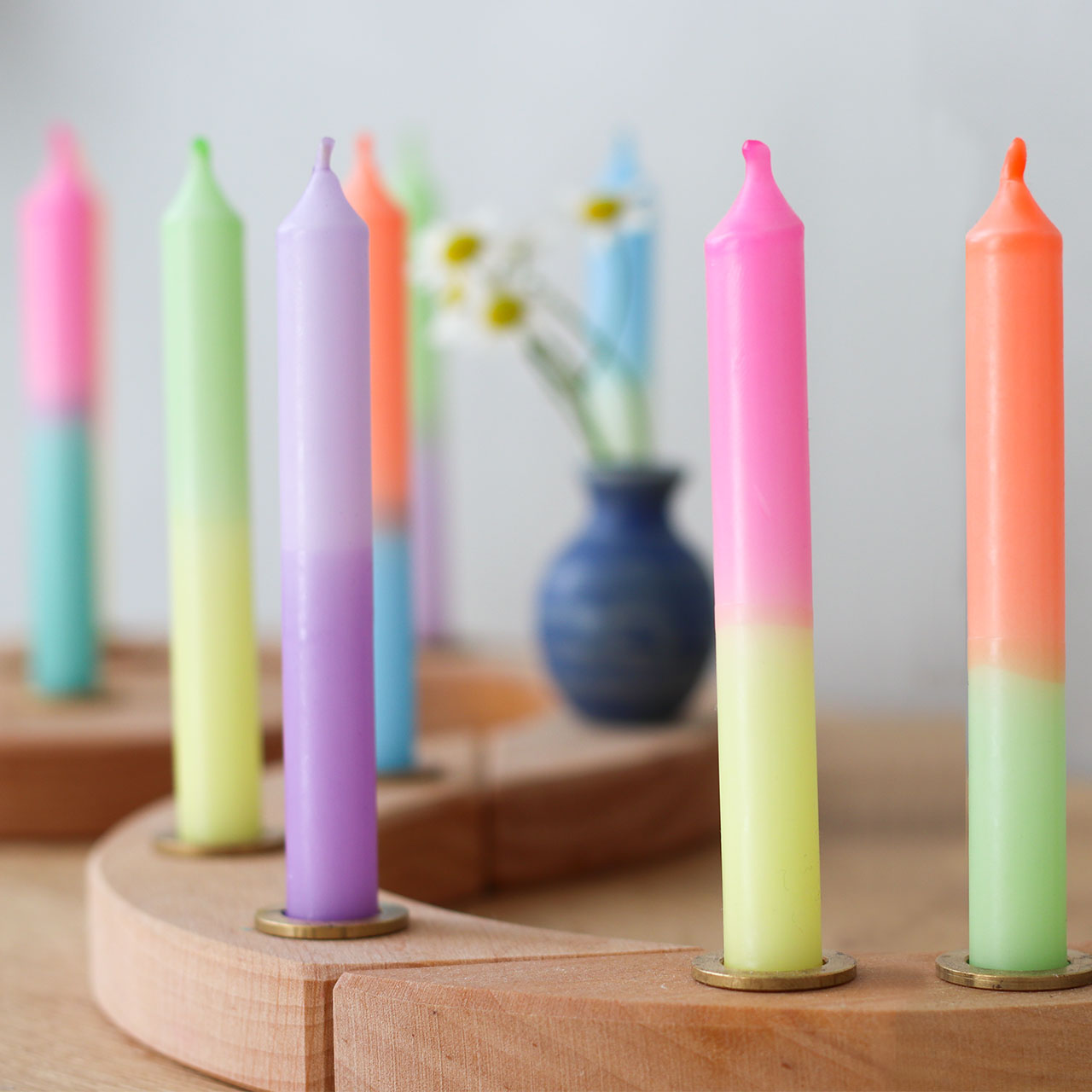 Candles - Rainbow Dipped 