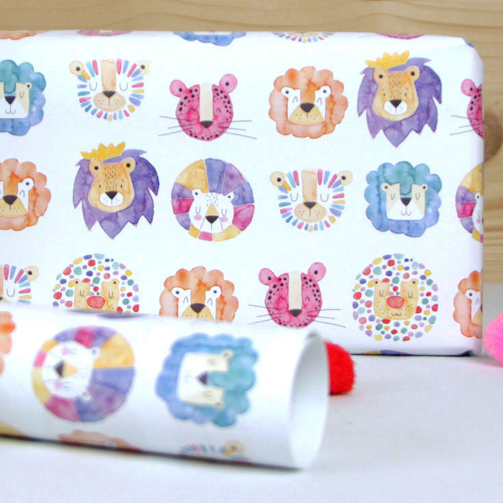 Wrapping Paper - Lion