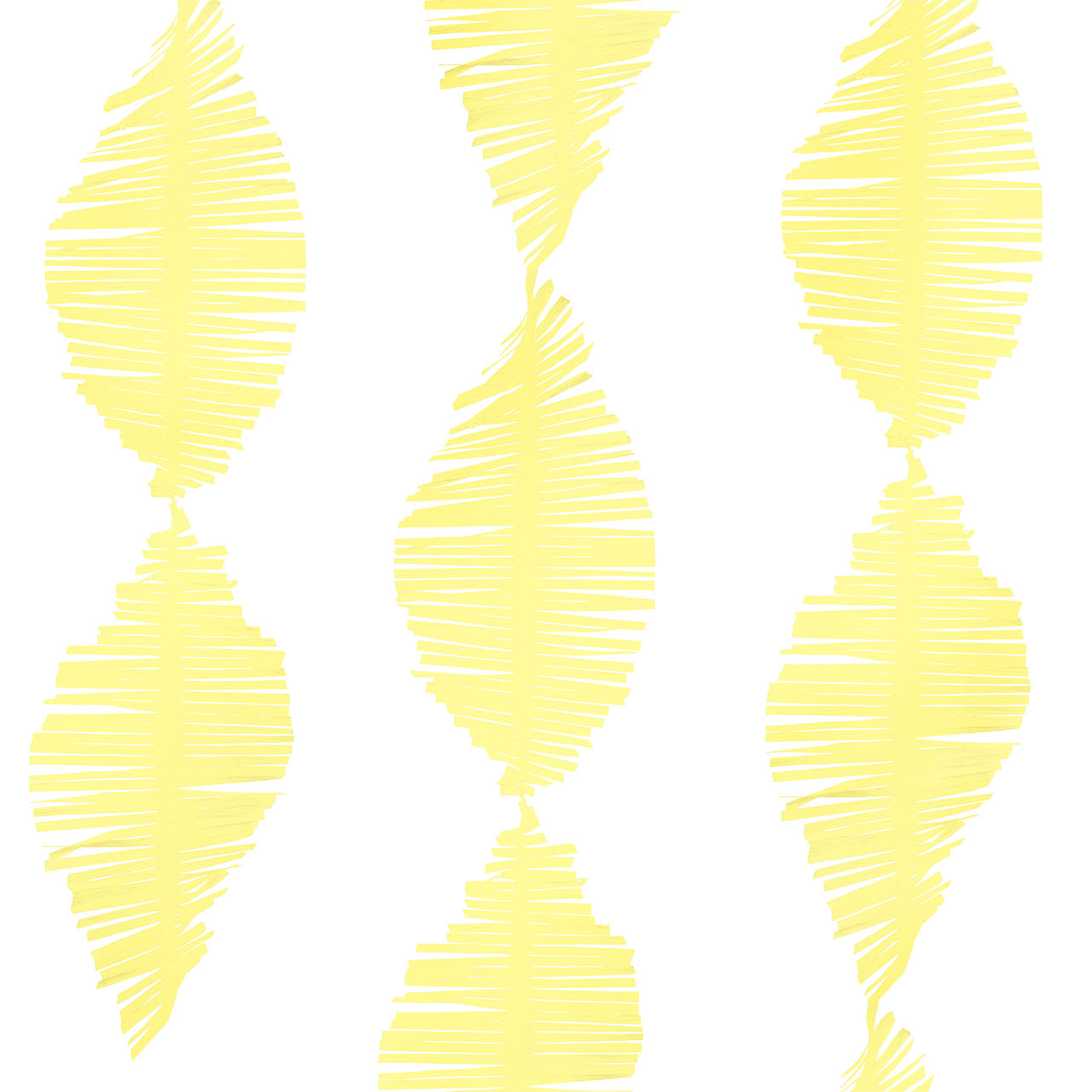 Crepe Garland - Yellow Fringe