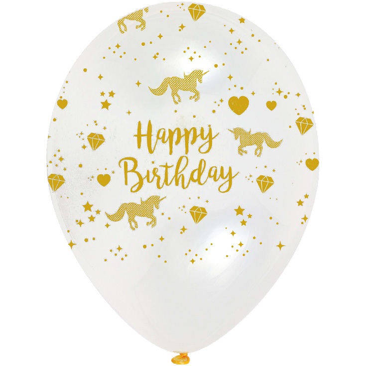 6 Unicorn Sparkle Balloons