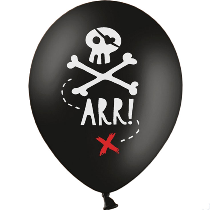 6 Ballons Piraten Party