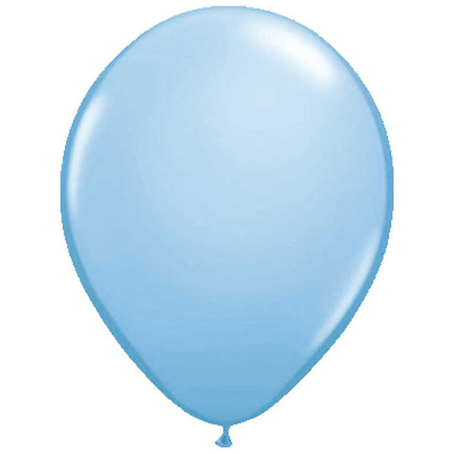 Ballons -Hellblau Metallic