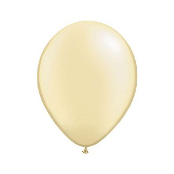 10 Mini Ballons Pearl Ivory