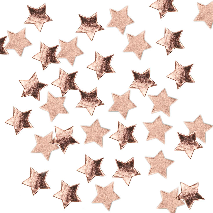 Rose Gold Star Confetti