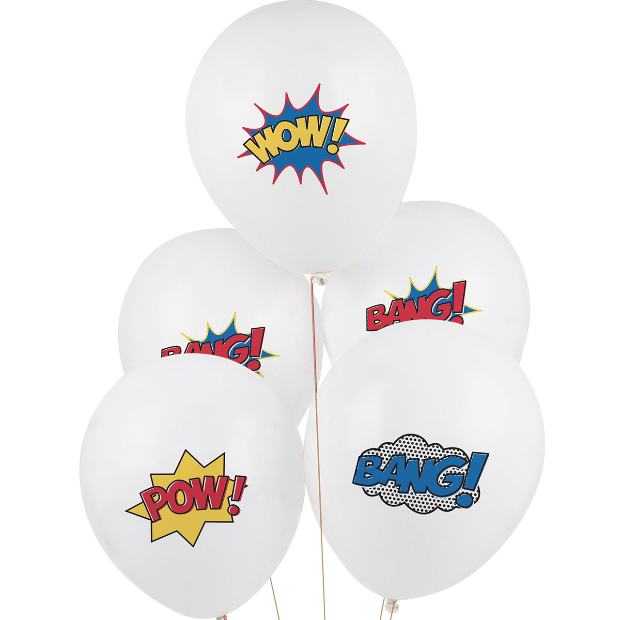 5 Ballons Superhelden