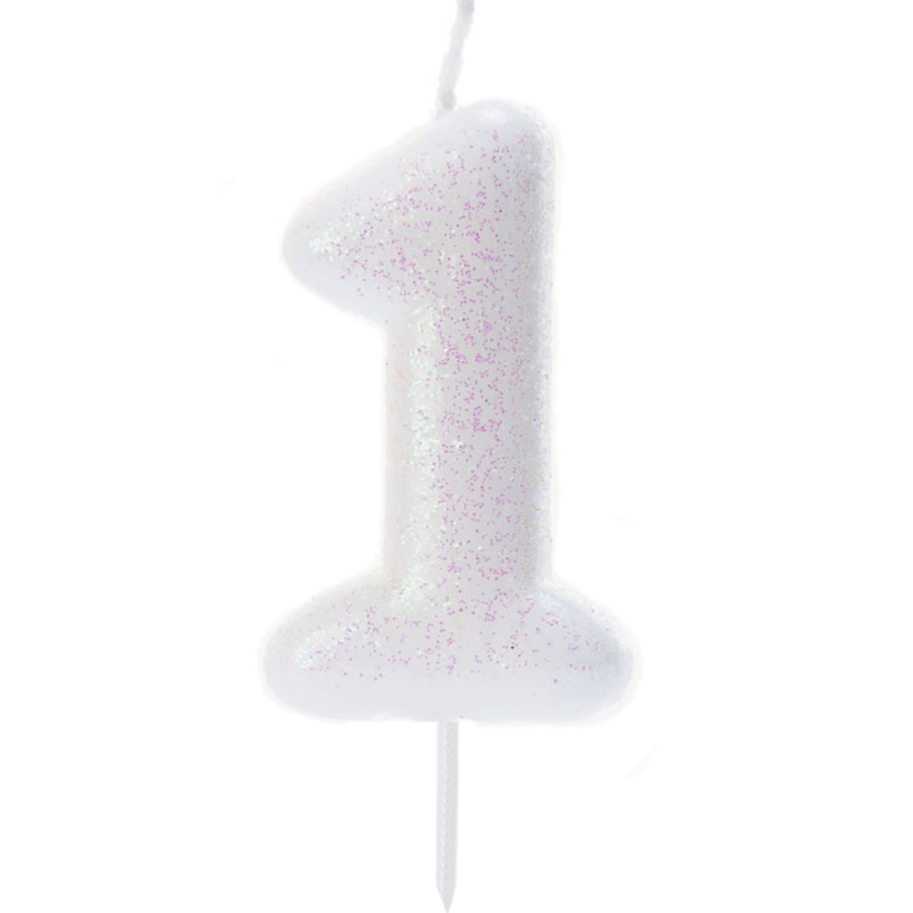 Iridescent Number "1" Candle