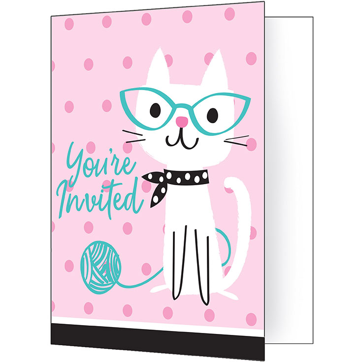 8 Purrfect Party Invitations