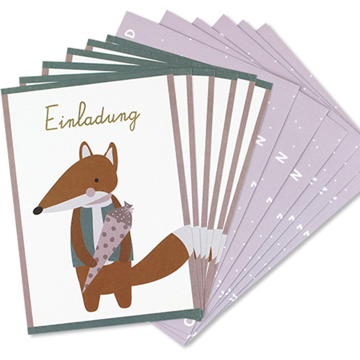 Invitations - First Day of School Fox